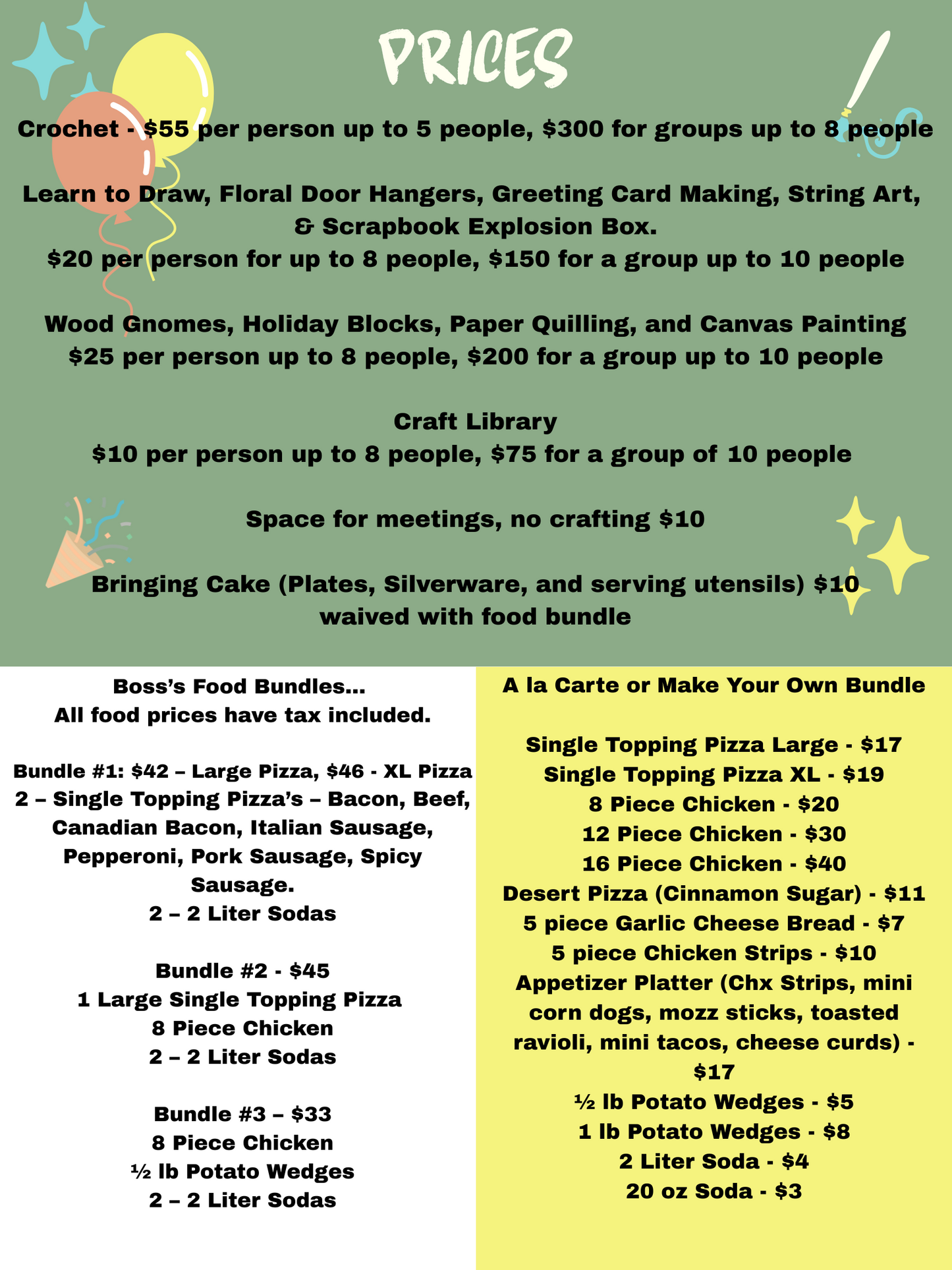 Crafty Party/Event