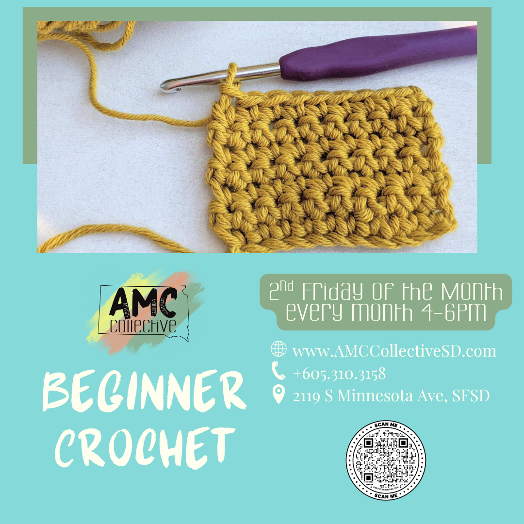 Beginner Crochet, 4-6 PM, 3rd Friday of the Month