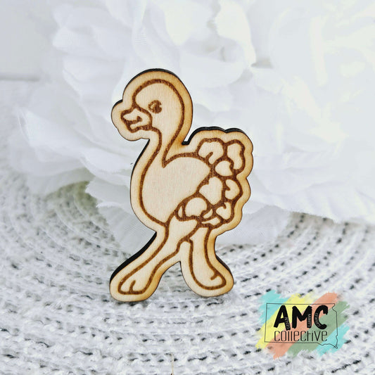 Flamingo Wood Magnet