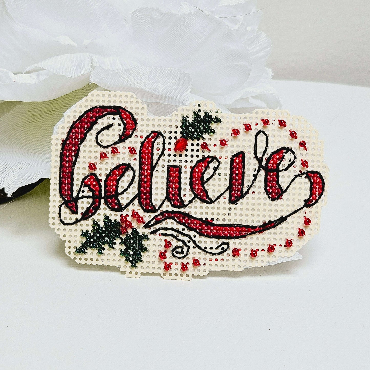 Christmas Beaded Cross-stitch Magnets