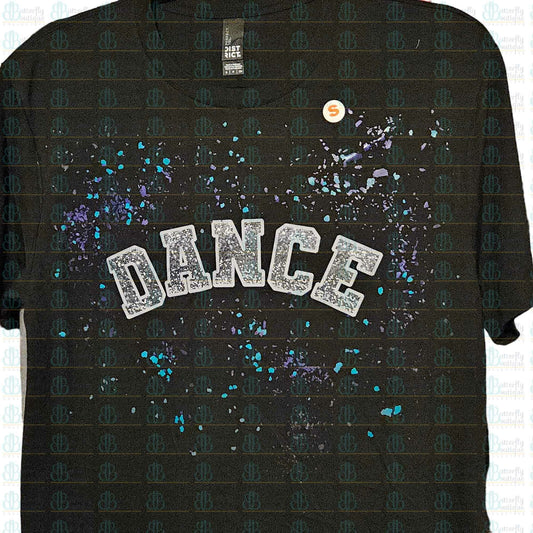 Dance Faux Embroidery Shirt