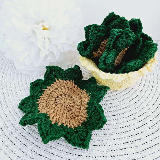 Dark Green Succulent with Yellow Pot - Large