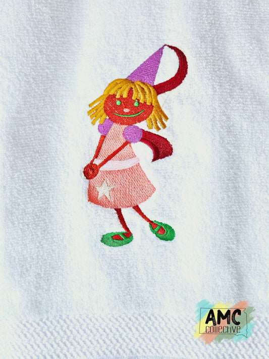 Embroidered Towel - Princess