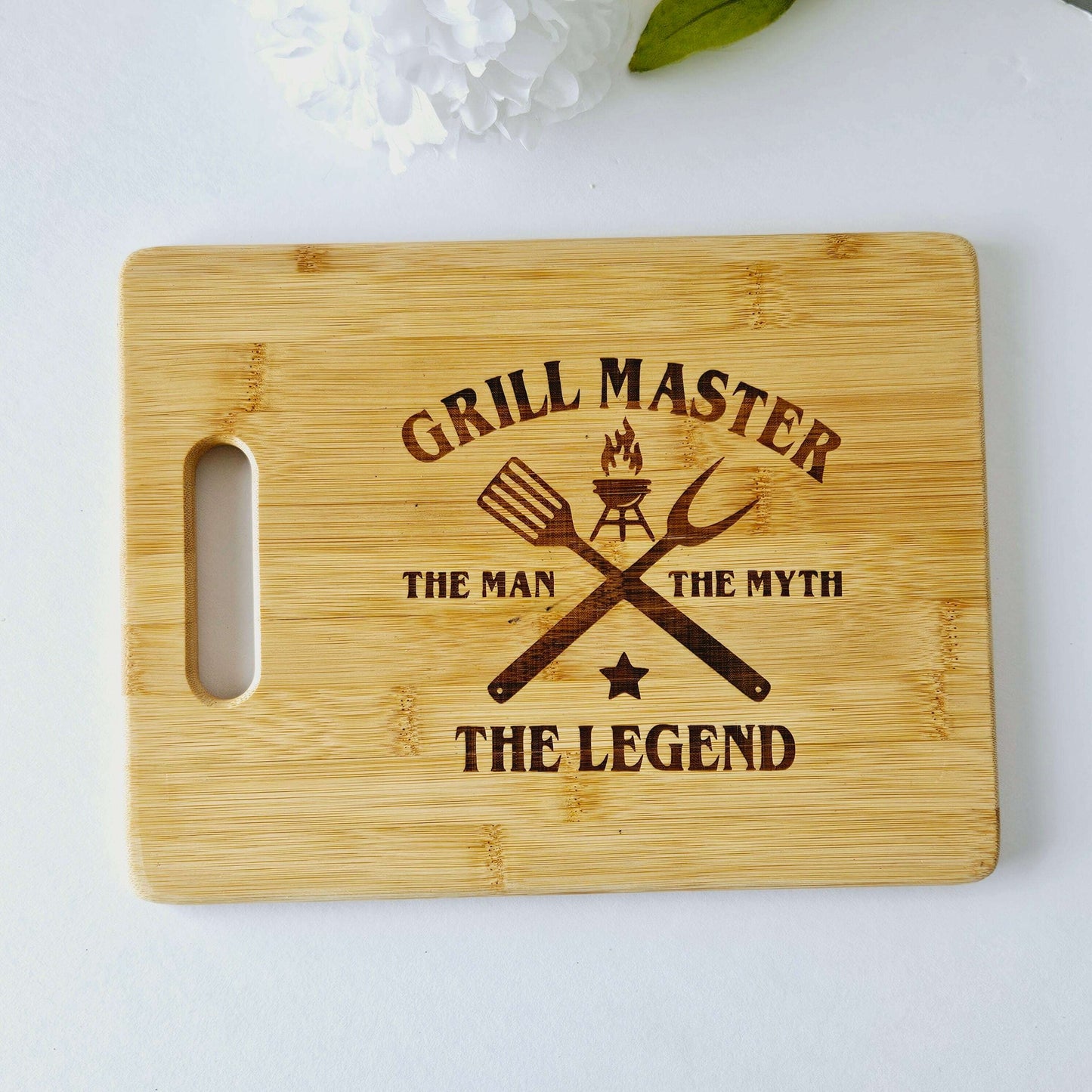 Engraved Grill Master Rectangle Cutting Board
