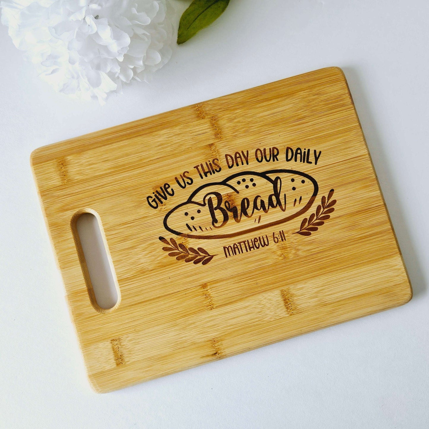 Give Us This Day Engraved Cutting Board