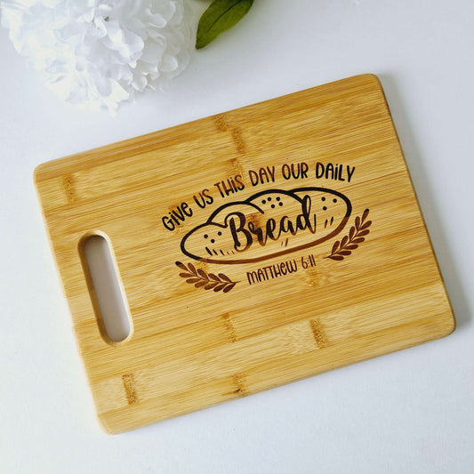 Give Us This Day Engraved Cutting Board