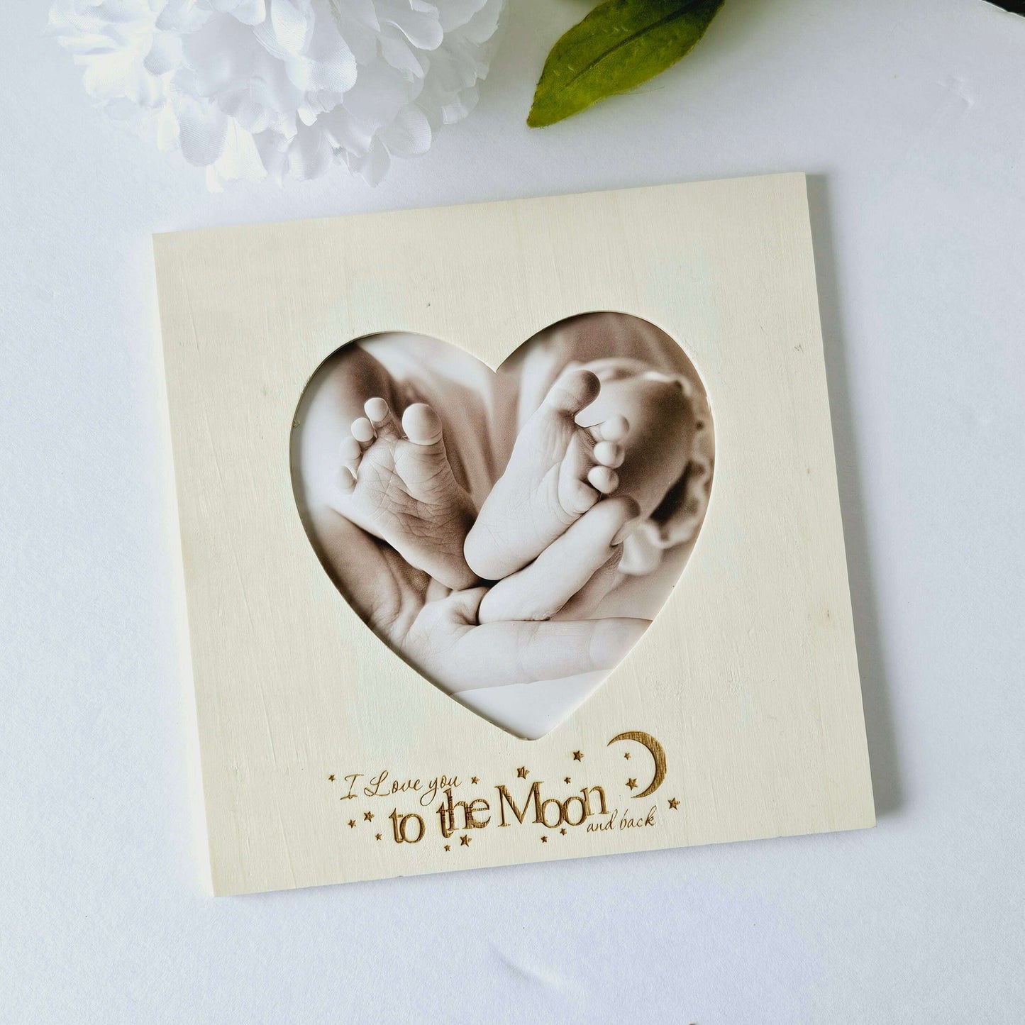 Engraved Photo Holder Love To The Moon