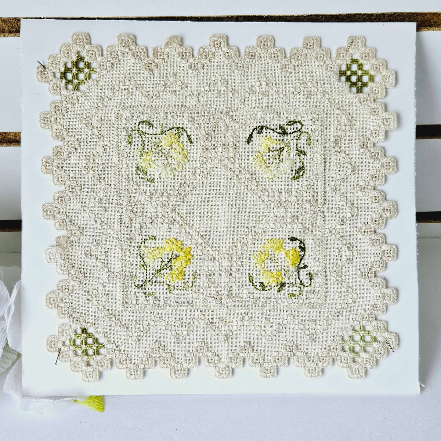 Floral Hardanger Doily