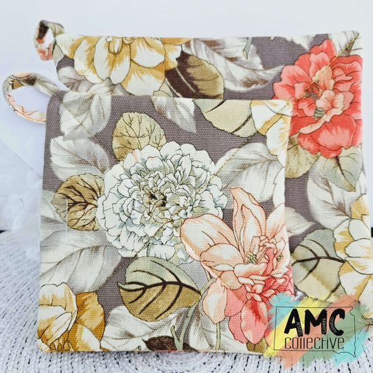 Floral Hot Pan Holders