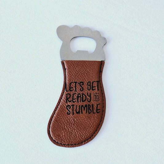 Ready To Stumble Dark Brown Foot Shape Bottle Opener