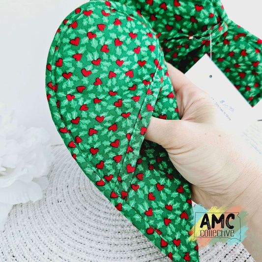 Green Heart Hot Pan Holders