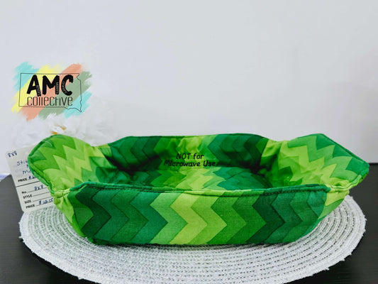 Green ZigZag Pan Cozies