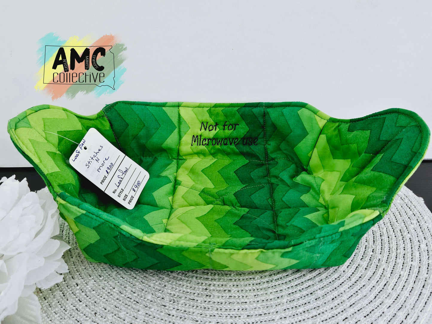 Green ZigZag Pan Cozies