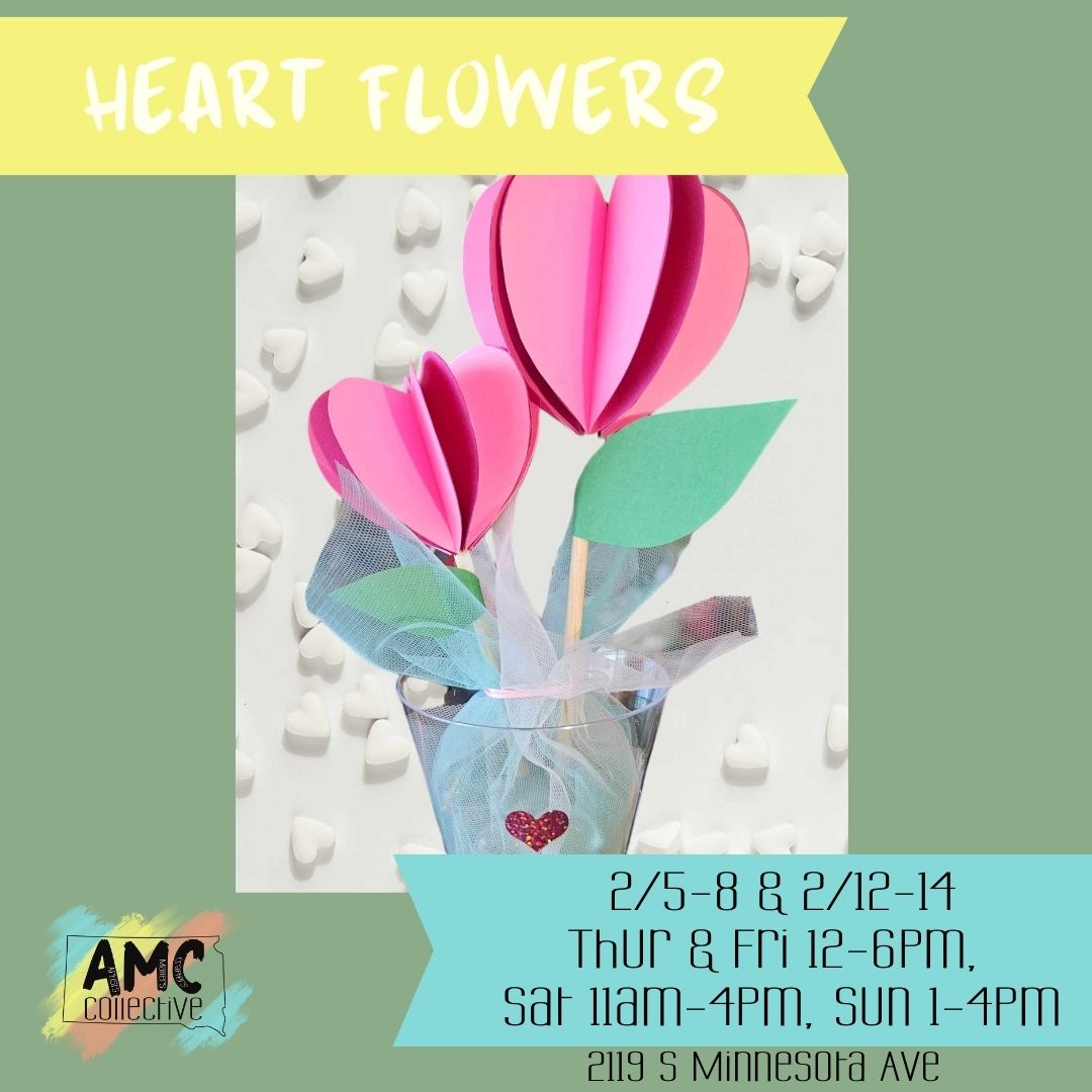 Heart Flowers Craft - Drop In Craft