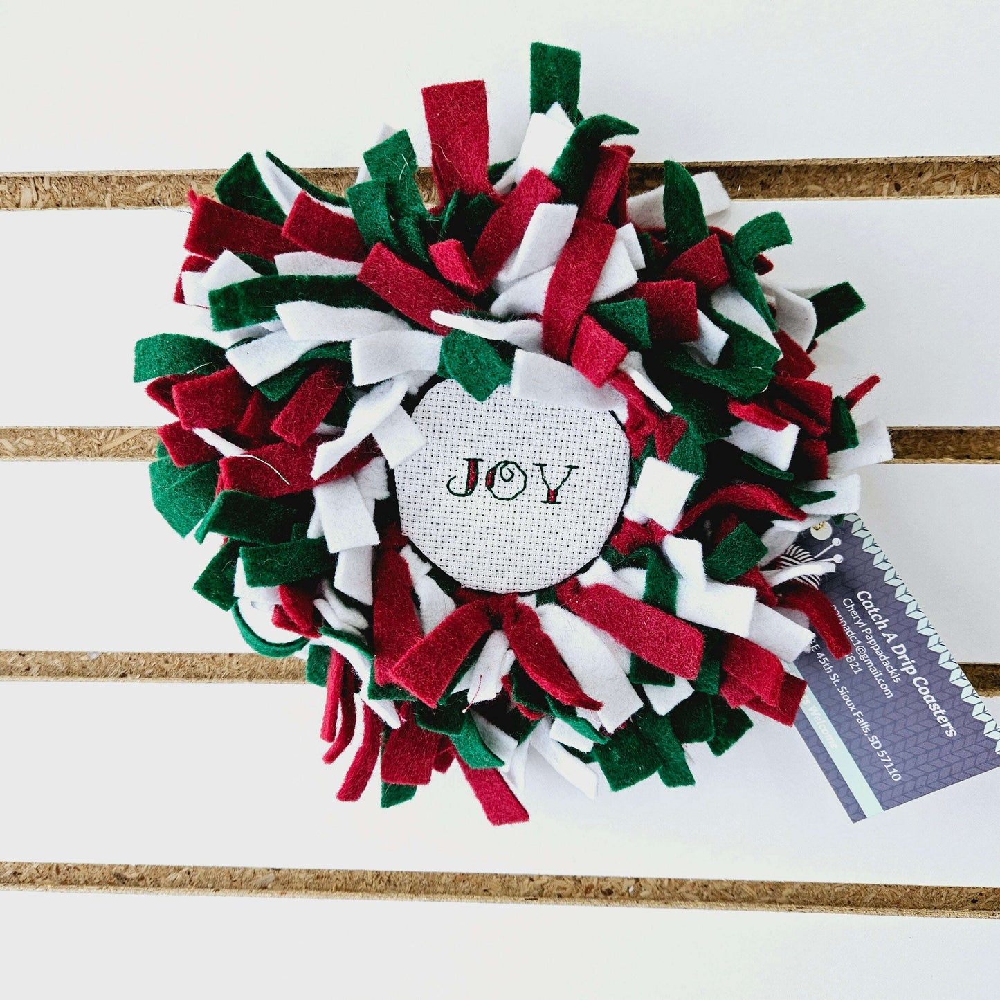 Joy Christmas Wreath
