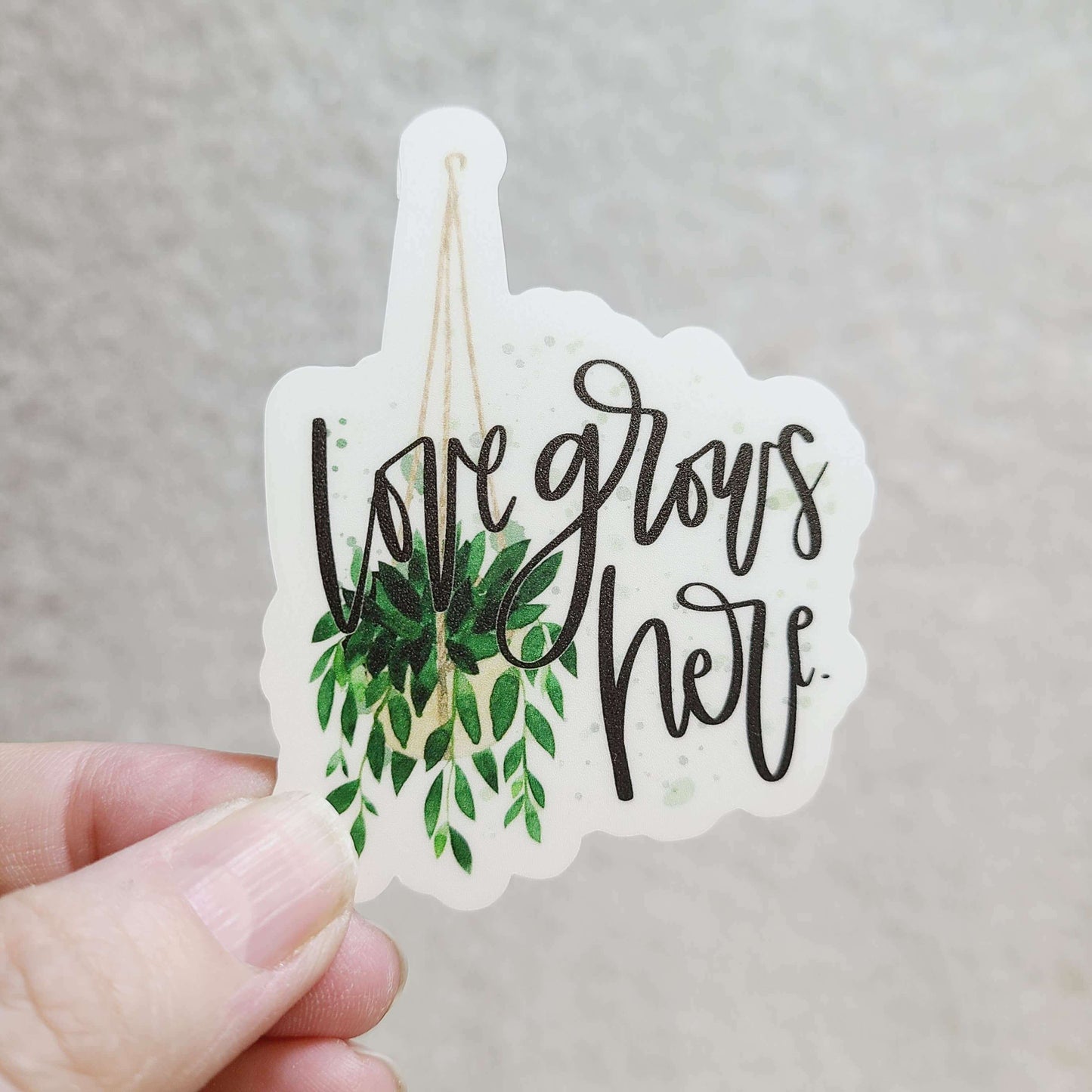 Love Grows Here Sticker