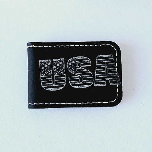 Magnetic Money Clip - USA Black