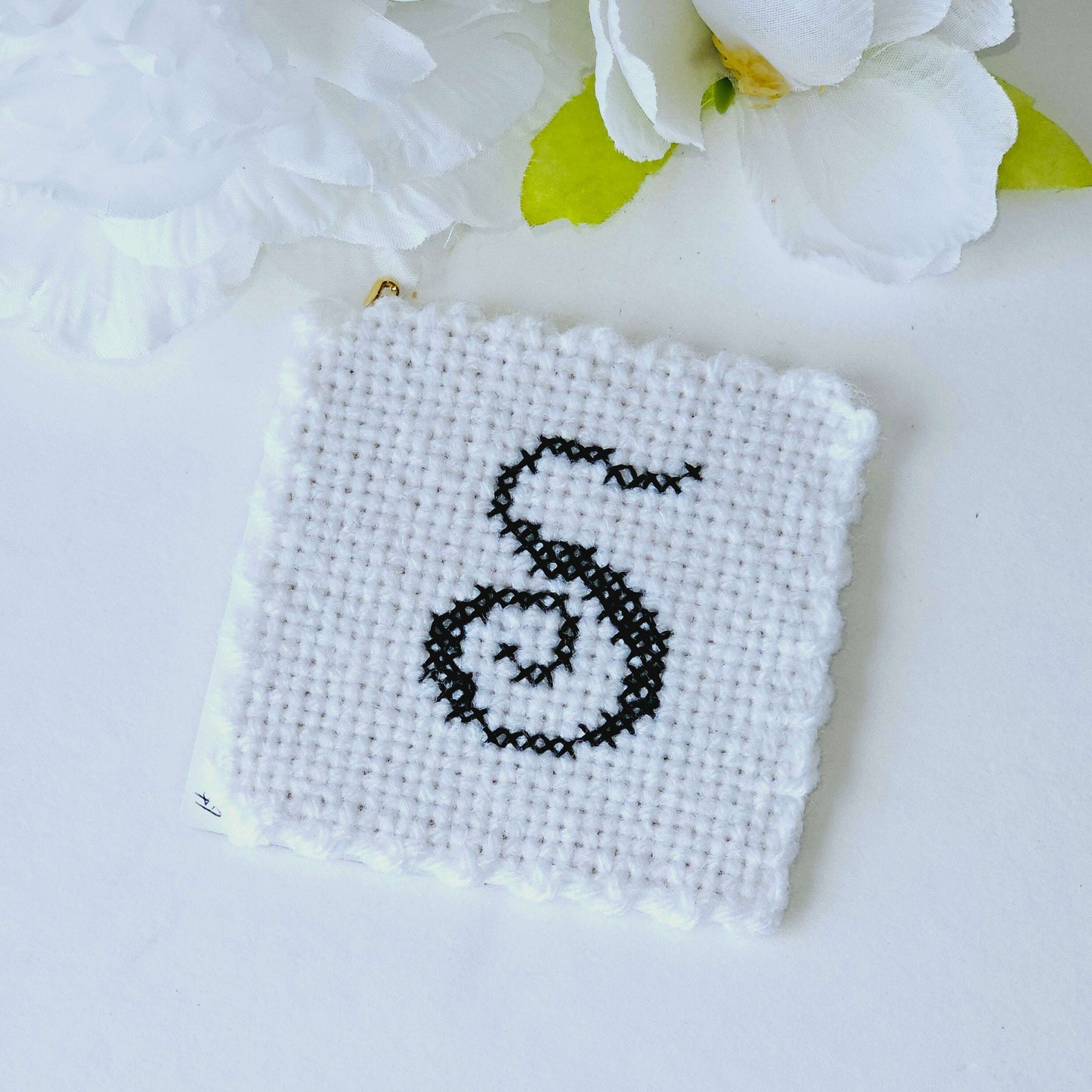 Monogram Single Embroidered Coaster - S