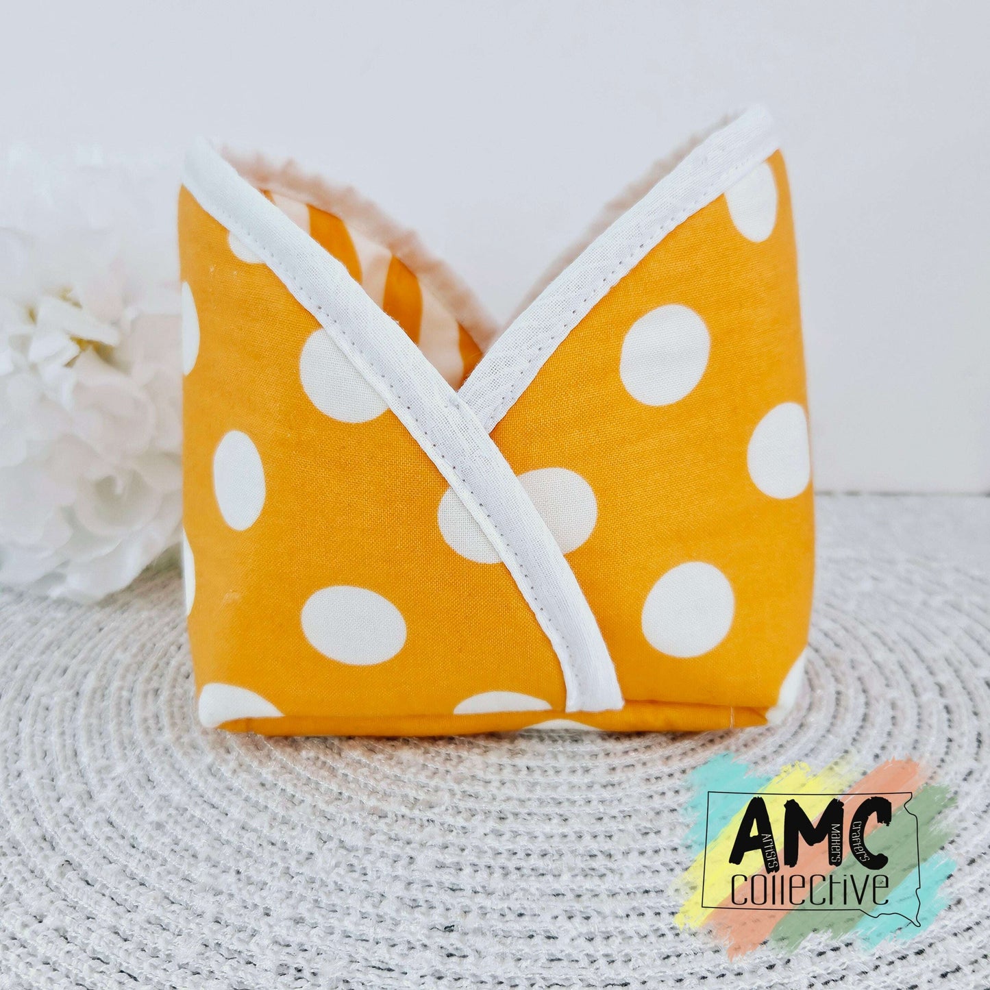 Orange Polka Dot Pouch