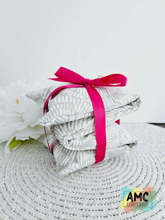 Grey Stripe Rice Bag Hot/Cold Pad
