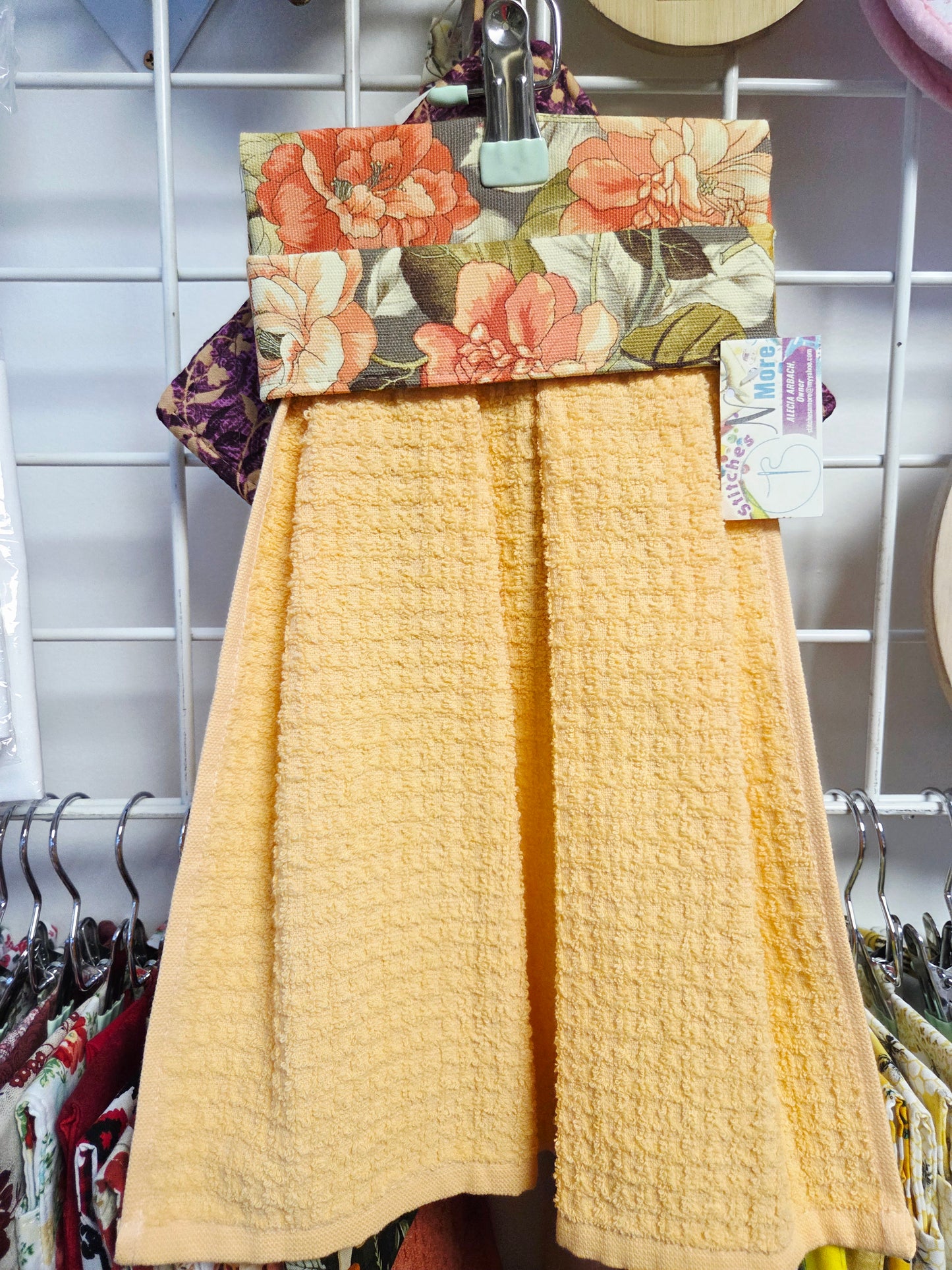 Floral w/Peach Towel