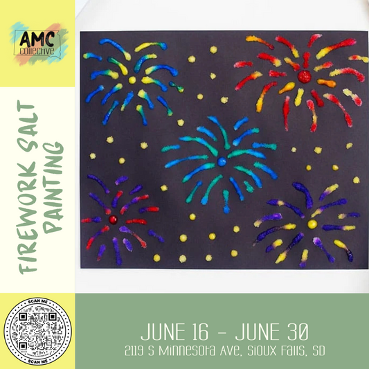 Firework Salt Painting