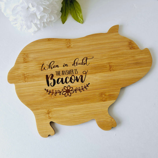 Shaped Cutting Board Pig