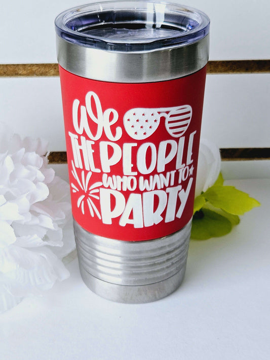 Silicone Tumbler Red We The People