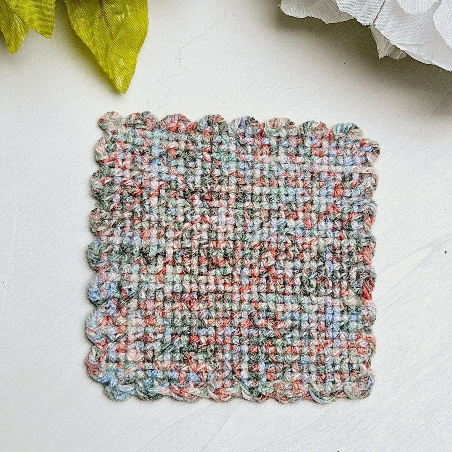 Single Multicolor Coaster Blue/Pink/Green
