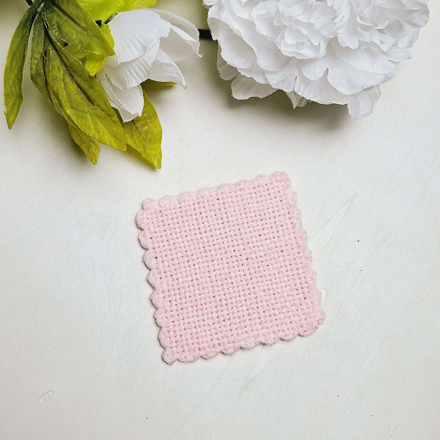 Single Solid-color Coaster Light Pink