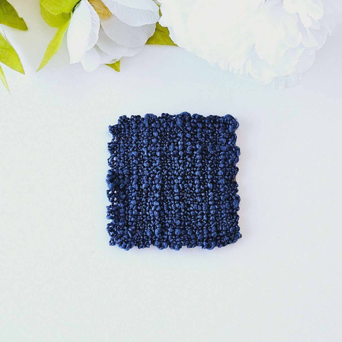 Single Textured Coaster Navy
