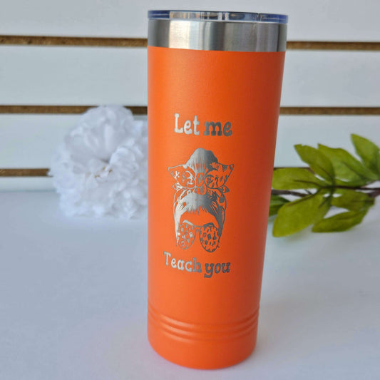 Skinny Tumbler Orange Teacher