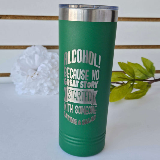 Skinny Tumbler Green Alcohol Salad