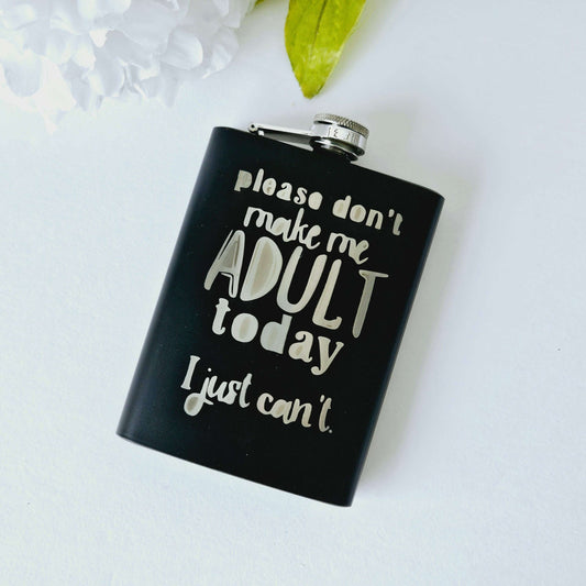 Stainless Steel Hip Flask Adulting