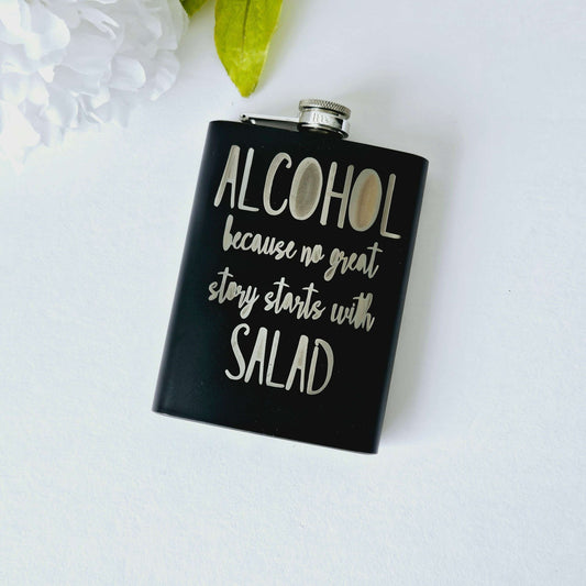 Stainless Steel Hip Flask Alcohol Salad