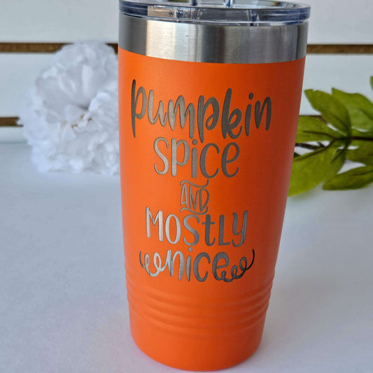 Tapered Tumbler Orange Pumpkin Spice