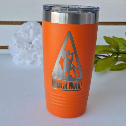 Tapered Tumbler Orange Men At Work