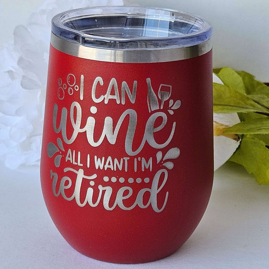 Wine Tumbler Red Retired