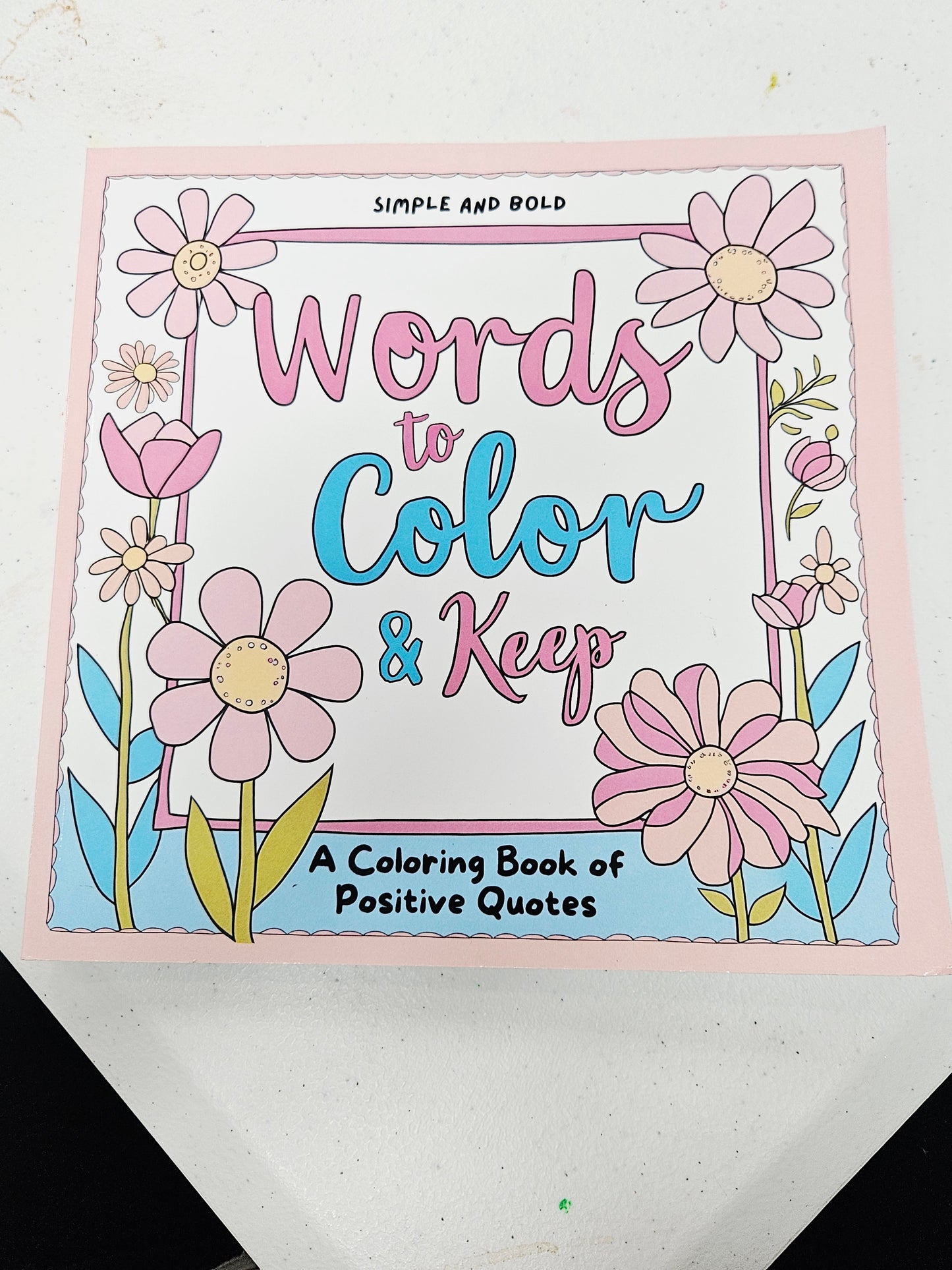 Words to Color and Keep Coloring Book