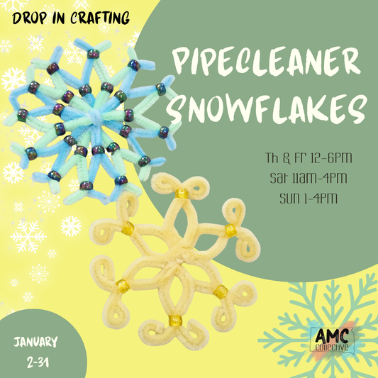 Pipe Cleaner Snowflake Drop In Craft