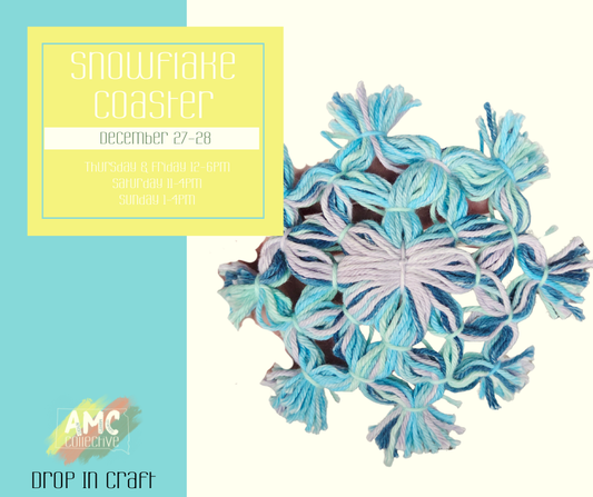 Snowflake Coaster – Drop-In Craft