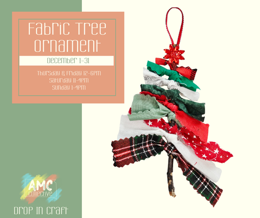 Fabric Tree Ornament – Drop-In Craft