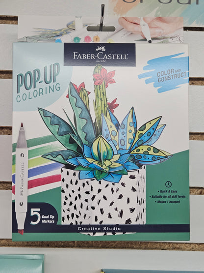 Succulent Pop Up Coloring Kit