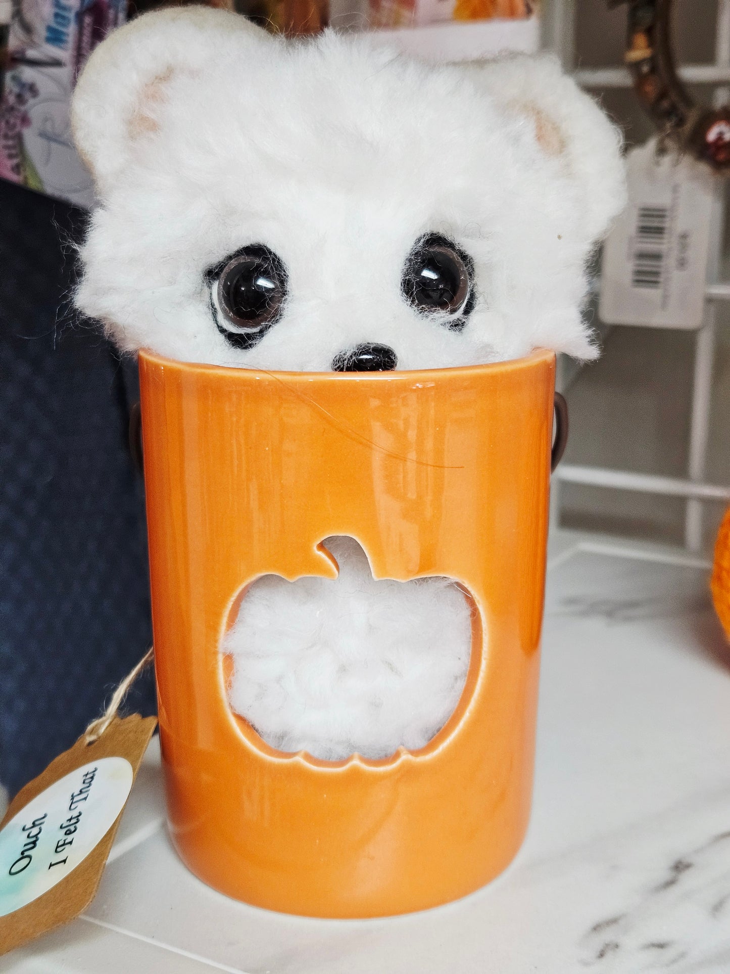 Bear in Orange Pumpkin Mug