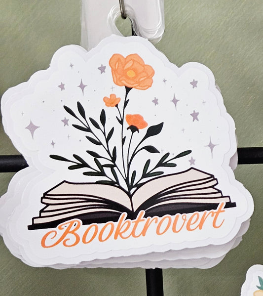 Booktrovert Sticker