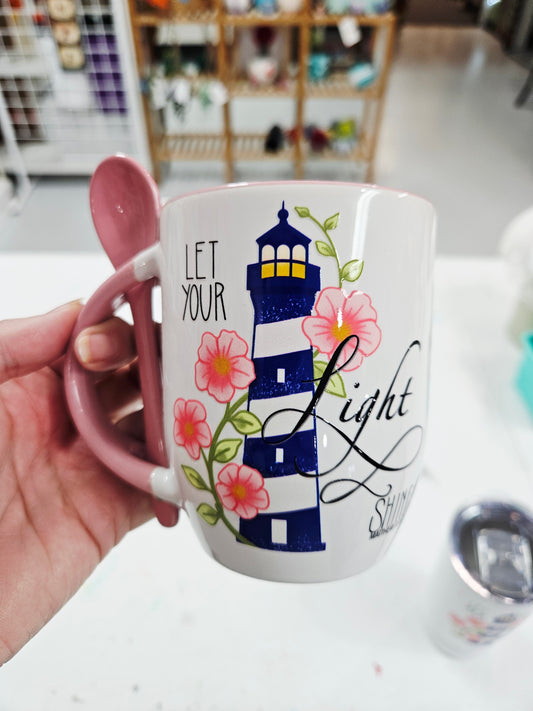 Let Your Light Shine Cocoa Mug with Spoon
