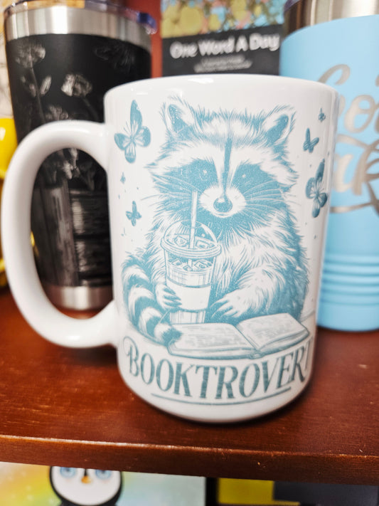 Booktrovert Racoon Mug