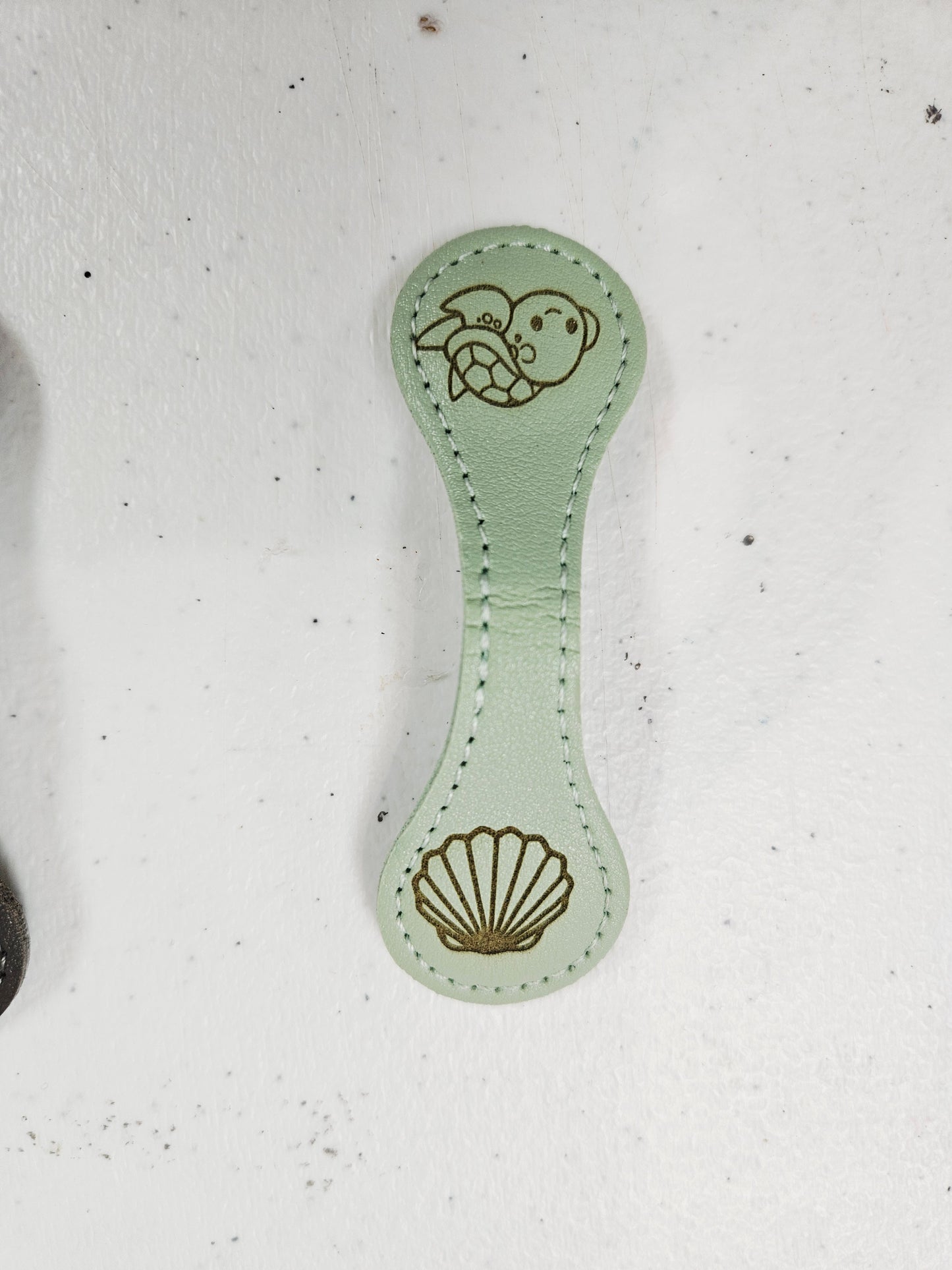 Magnetic Bookmark Green Turtle/Shell