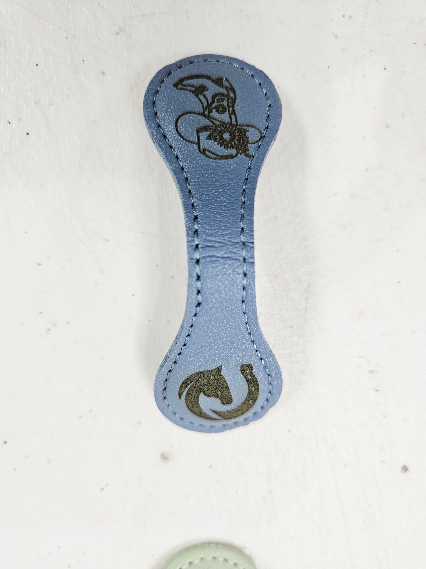Magnetic Bookmark Navy Horse/Cowboy Boot Hat