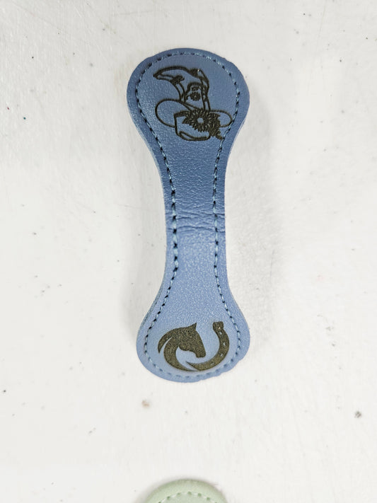 Magnetic Bookmark Navy Horse/Cowboy Boot Hat